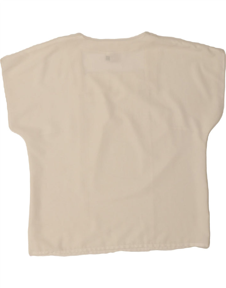 VINTAGE Womens Blouse Top UK 18 XL White Vintage Vintage and Second-Hand Vintage from Messina Hembry 