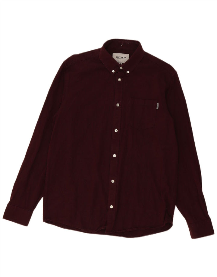 Carhartt Herreskjorte Medium Bourgogne bomuld