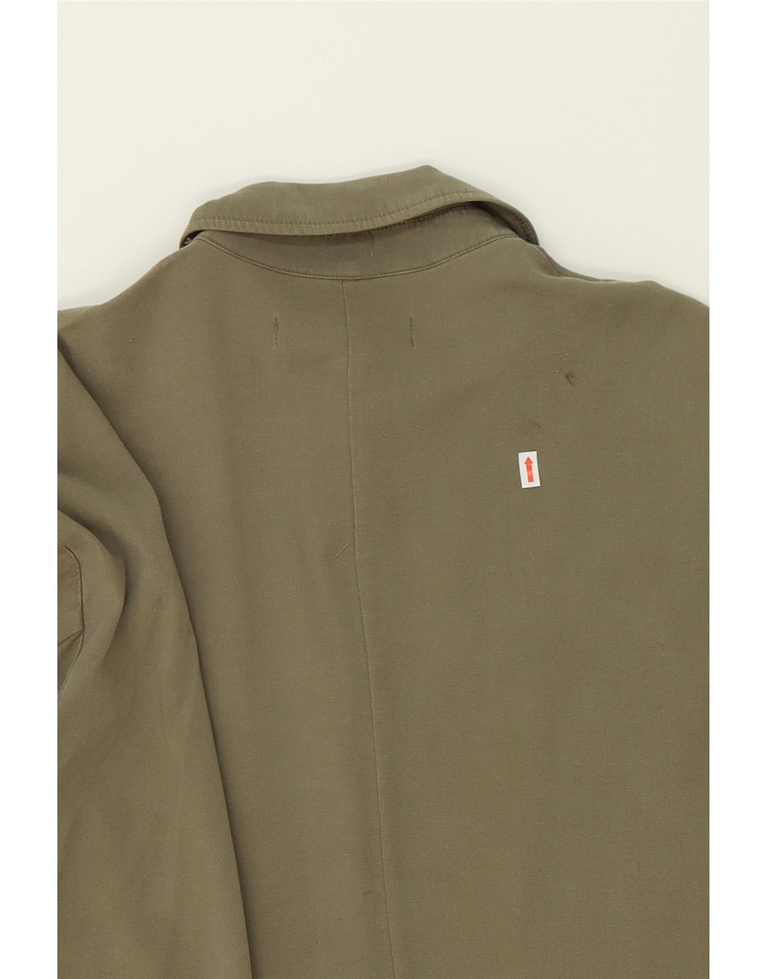 ZARA Womens Overcoat UK 14 Medium Green Lyocell Vintage Zara and Second-Hand Zara from Messina Hembry 