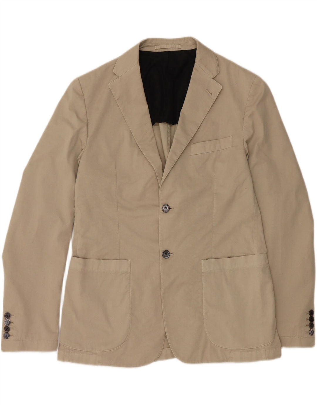 AQUASCUTUM Herre 2-knaps blazerjakke UK 44 2XL Beige Bomuld