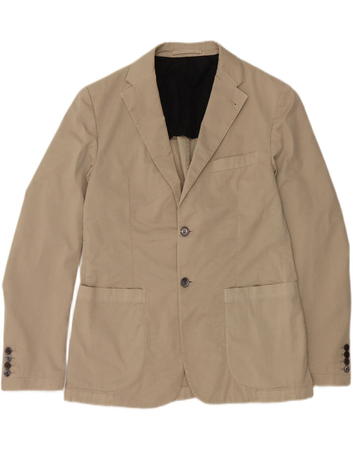 AQUASCUTUM Herre 2-knaps blazerjakke UK 44 2XL Beige Bomuld