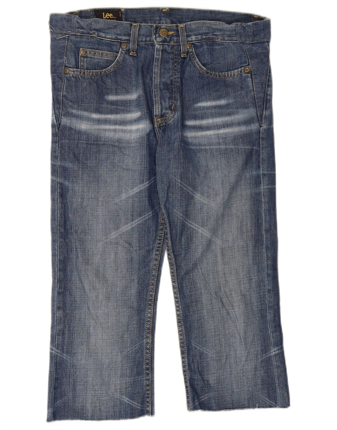 LEE herre cropped jeans W28 L20 blå bomuld