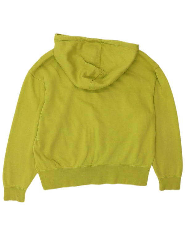 Nike Dame Oversized Hoodie Jumper UK 10 Lille Grøn Bomuld