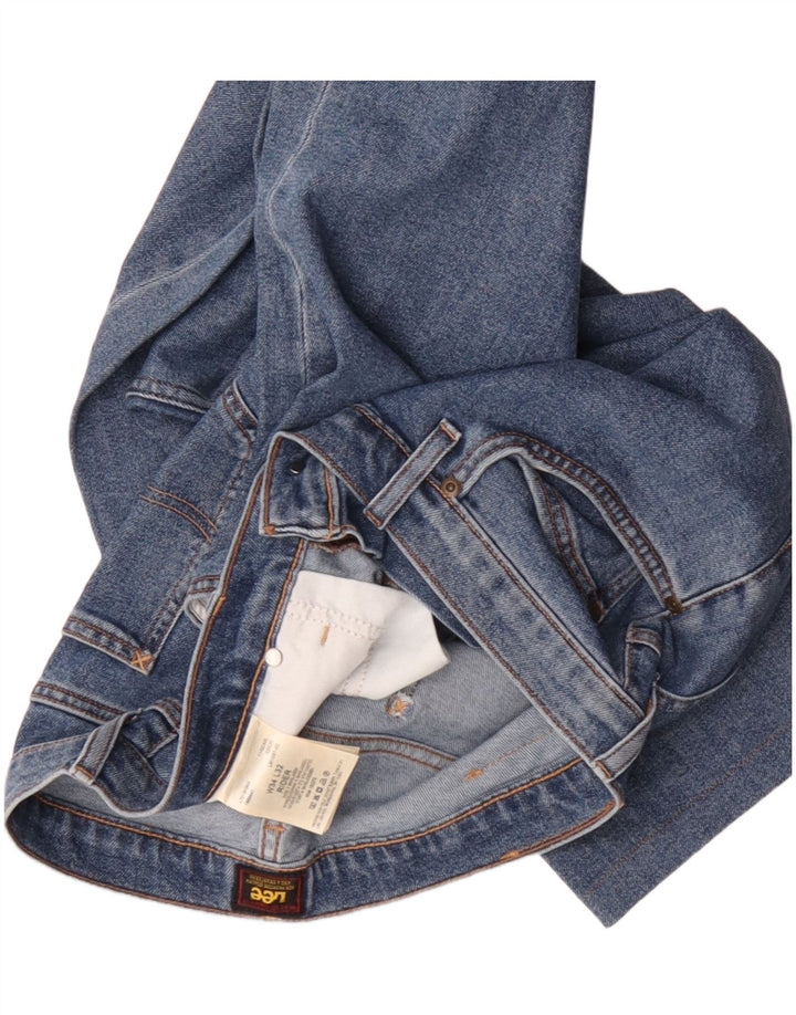 Lee Straight Jeans til mænd W34 L32 blå bomuld