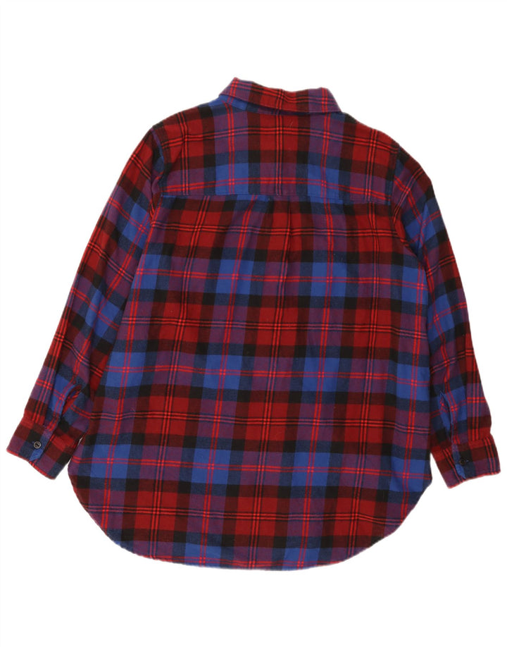 Levi's Dame Flanelskjorte UK 18 XL Rød Ternet Bomuld