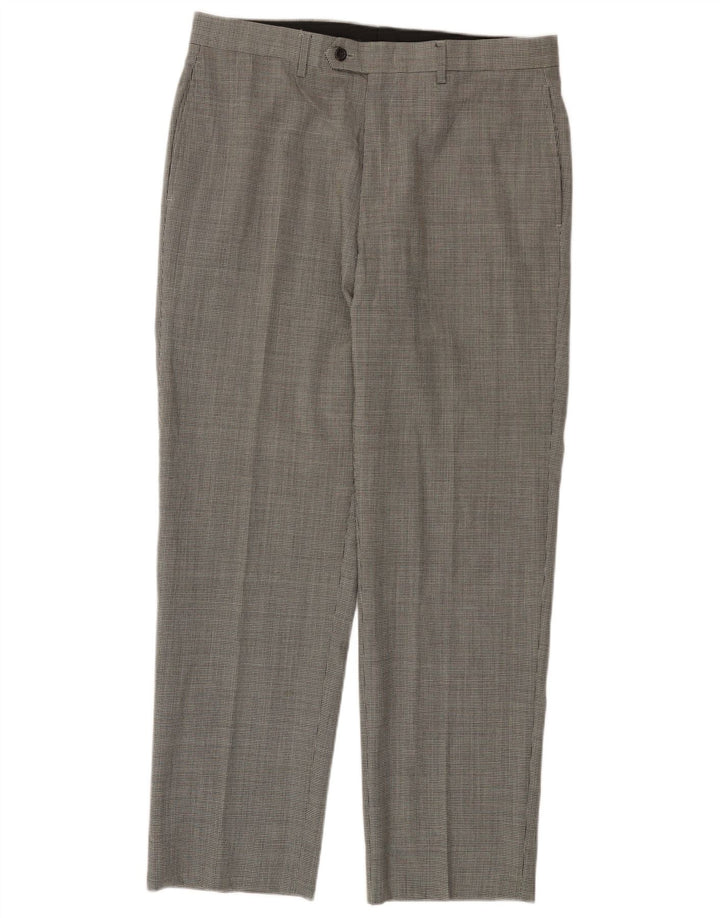 Ralph Lauren Herre Total Comfort Suit Bukser W34 L29 Sort Houndstooth