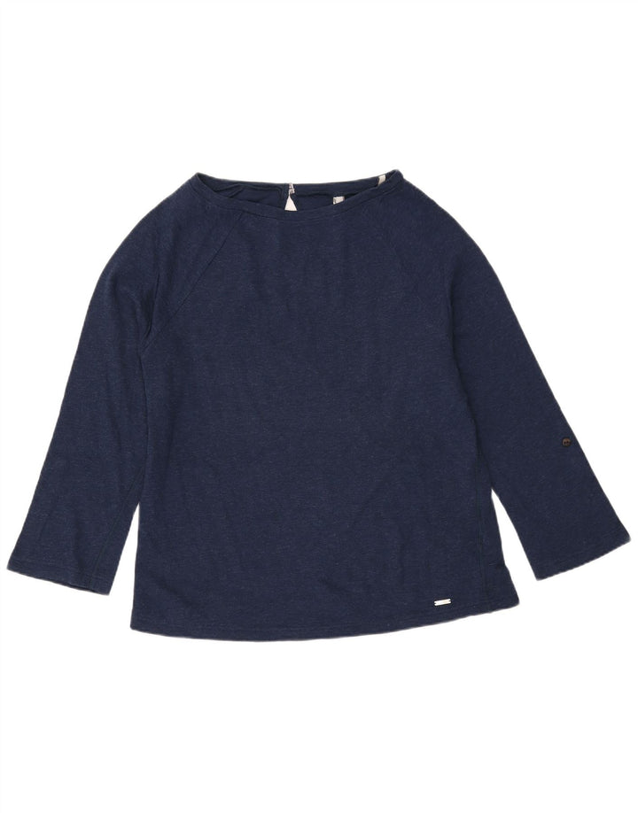 WOOLRICH Dame Top Langærmet UK 16 Large Navy Blue