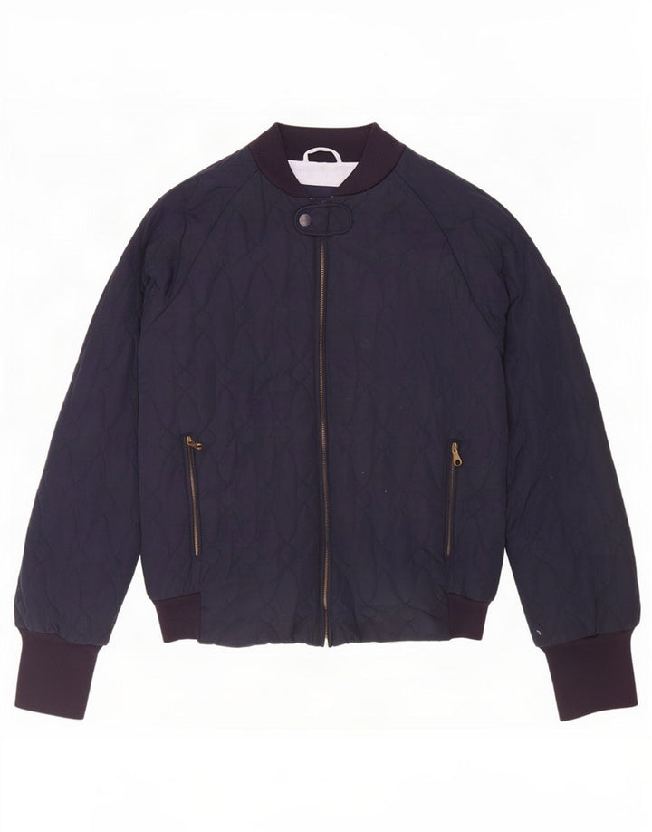 Gant Herre quiltet jakke UK 38 Medium Navy Blue Polyester