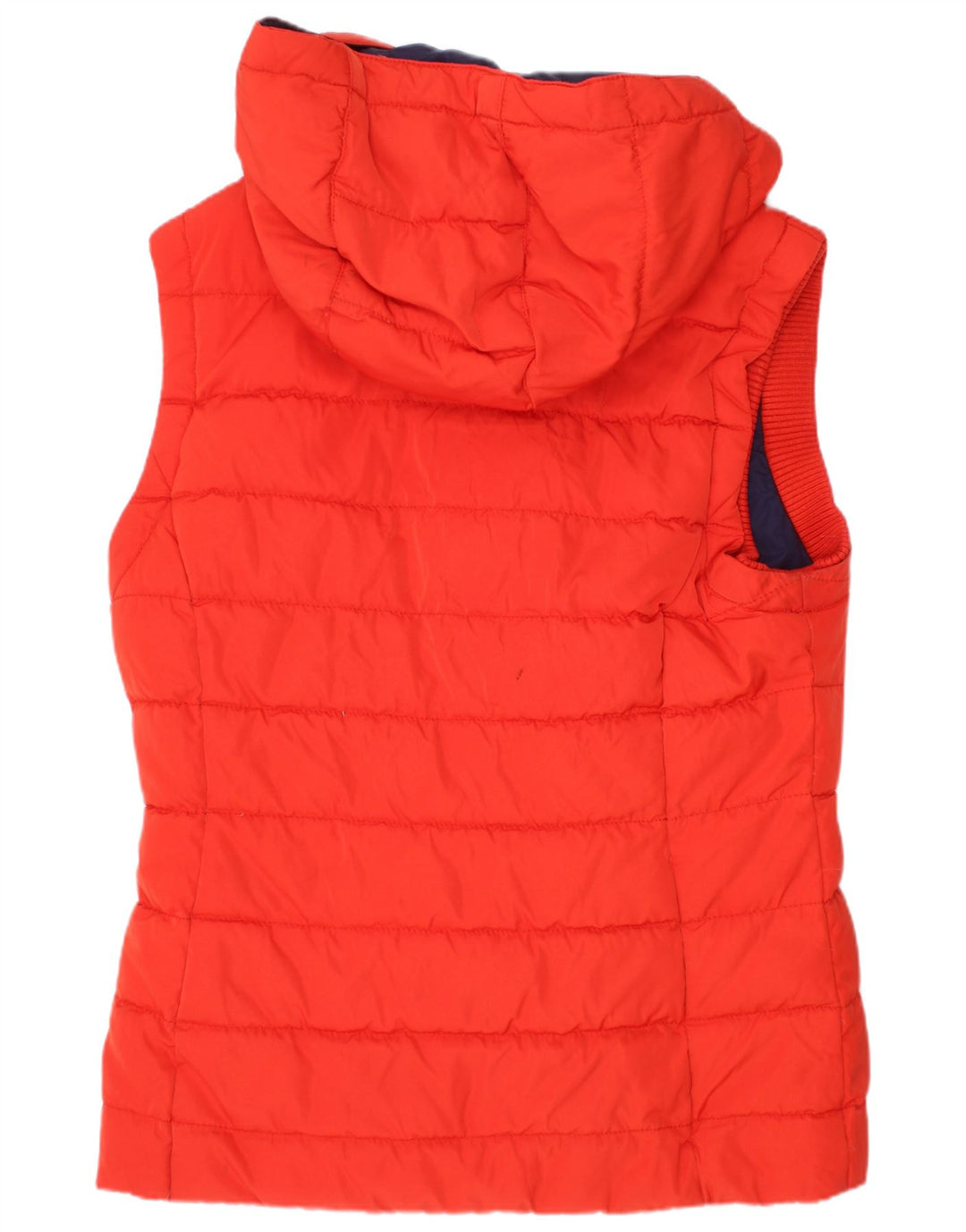 JACK WILLS Dame hætte polstret Gilet UK 8 Lille rød polyester