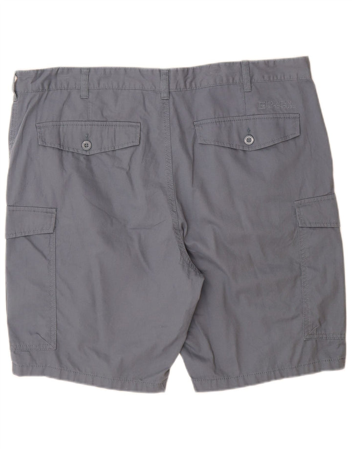 Mountain Warehouse Herre Cargo Shorts W40 XL Blå Bomuld