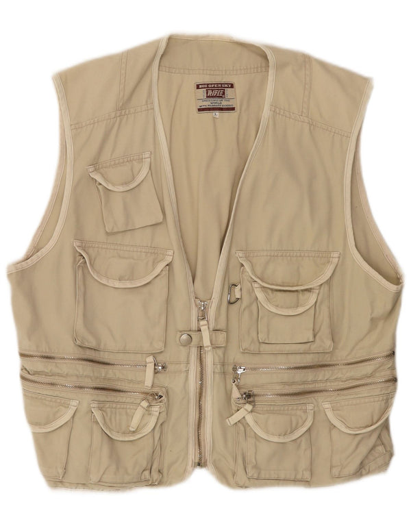Rifle Herre Utility Gilet UK 40 Large Beige