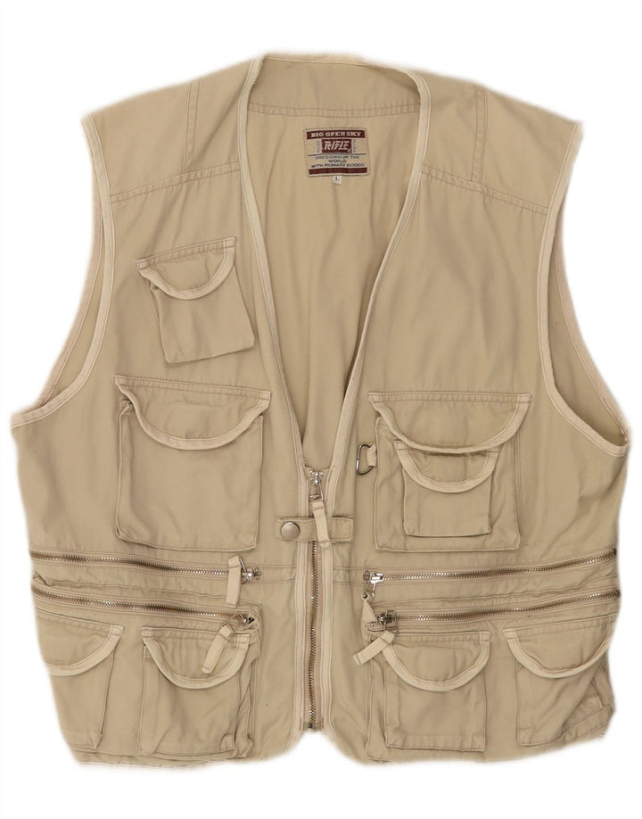 Rifle Herre Utility Gilet UK 40 Large Beige