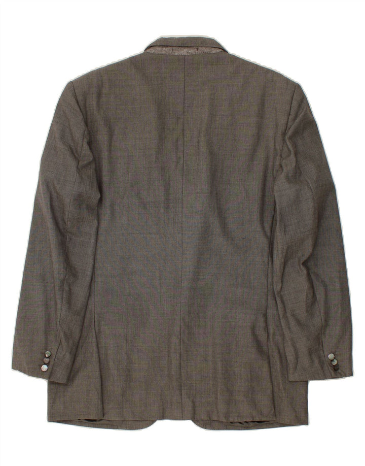 PIERRE CARDIN Mens 3 Button Blazer Jacket UK 38 Medium Grey Merino Wool Vintage Pierre Cardin and Second-Hand Pierre Cardin from Messina Hembry 