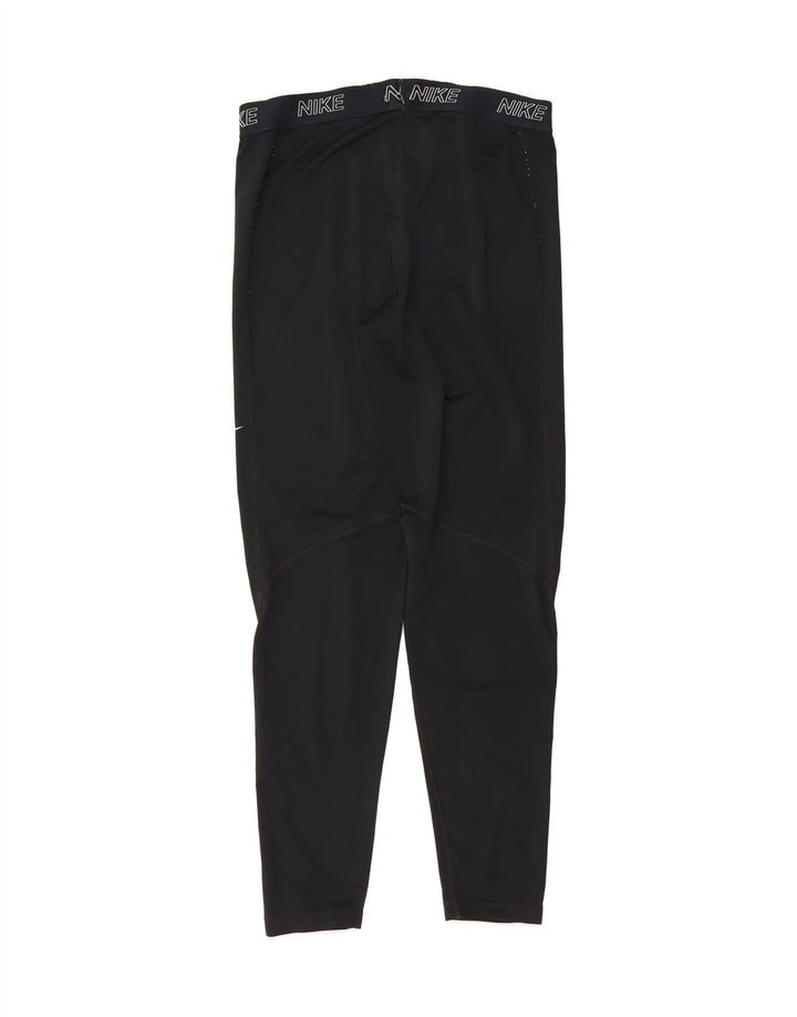 NIKE Womens Graphic Leggings UK 14 Large Black Vintage Nike and Second-Hand Nike from Messina Hembry 