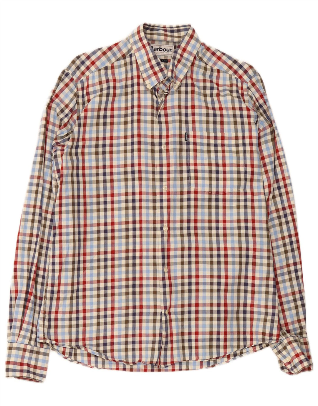 Barbour herre skræddersyet pasform skjorte medium flerfarvet Gingham bomuld