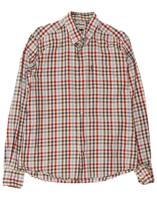 Barbour herre skræddersyet pasform skjorte medium flerfarvet Gingham bomuld