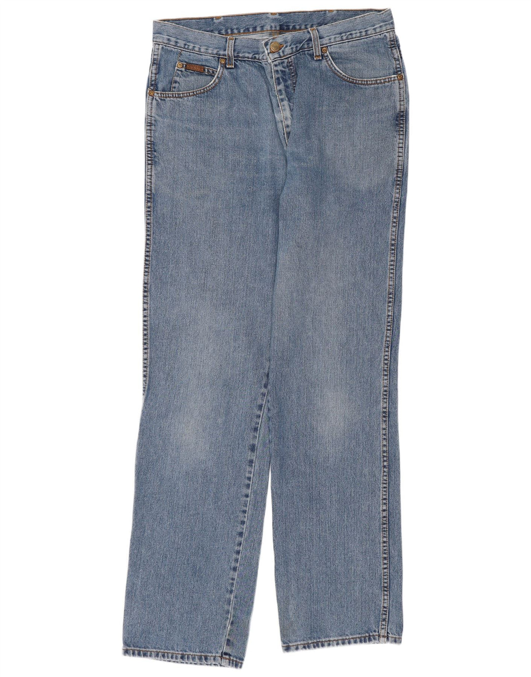 Wrangler Herre Ohio Straight Jeans W34 L34 Blå Bomuld