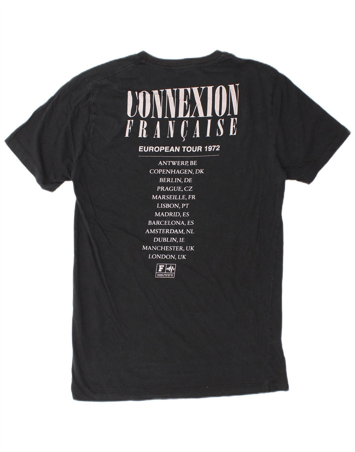French Connection Herre grafisk T-shirt Top Lille sort bomuld