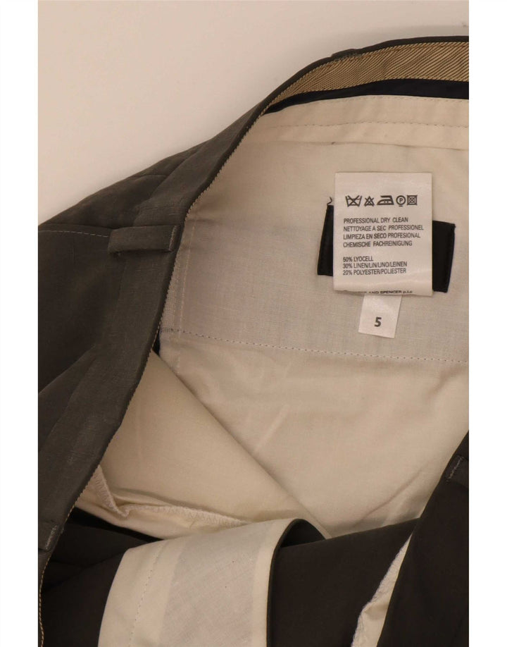 Marks & Spencer Herre Pegged Suit Bukser W38 L31 Grå Lyocell