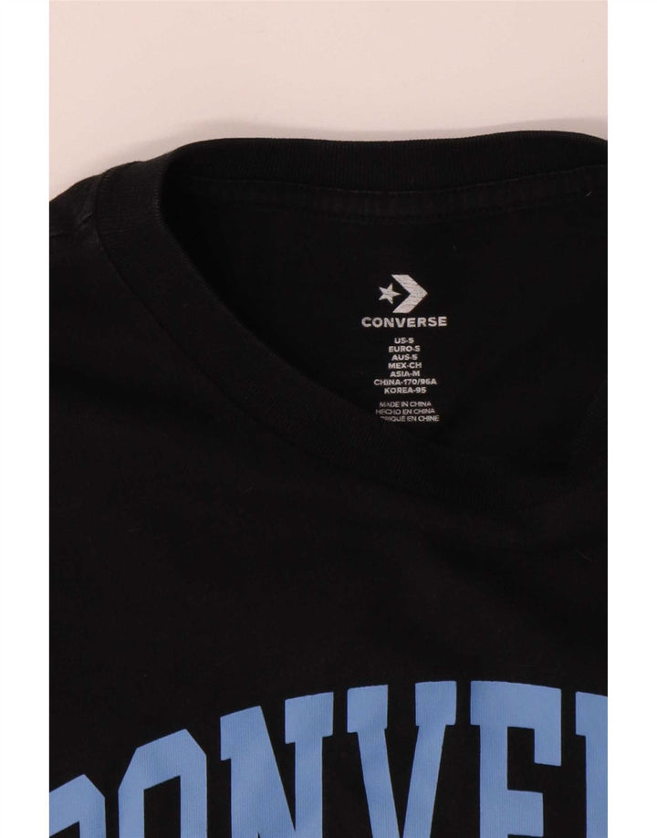 Converse grafisk t-shirt til mænd, lille sort bomuld