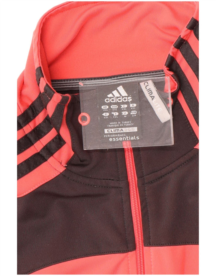 ADIDAS Dame Clima 365 Træningsdragt Topjakke UK 20 2XL Pink Colourblock