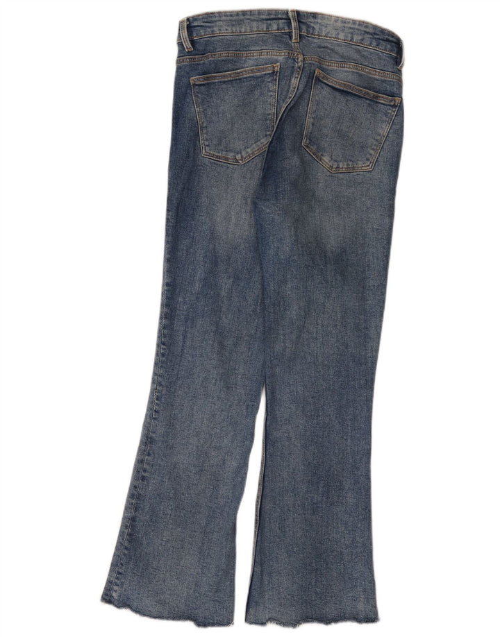 Zara Dame Bootcut Jeans EU 40 Medium W30 L26 Blå Bomuld