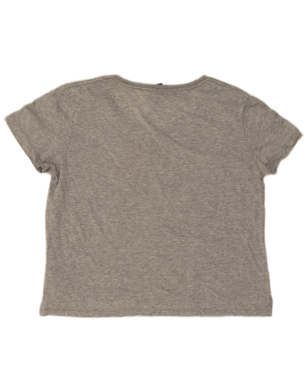 Nike oversized grafisk T-shirt top til kvinder DK 6 XS Grå Flecked