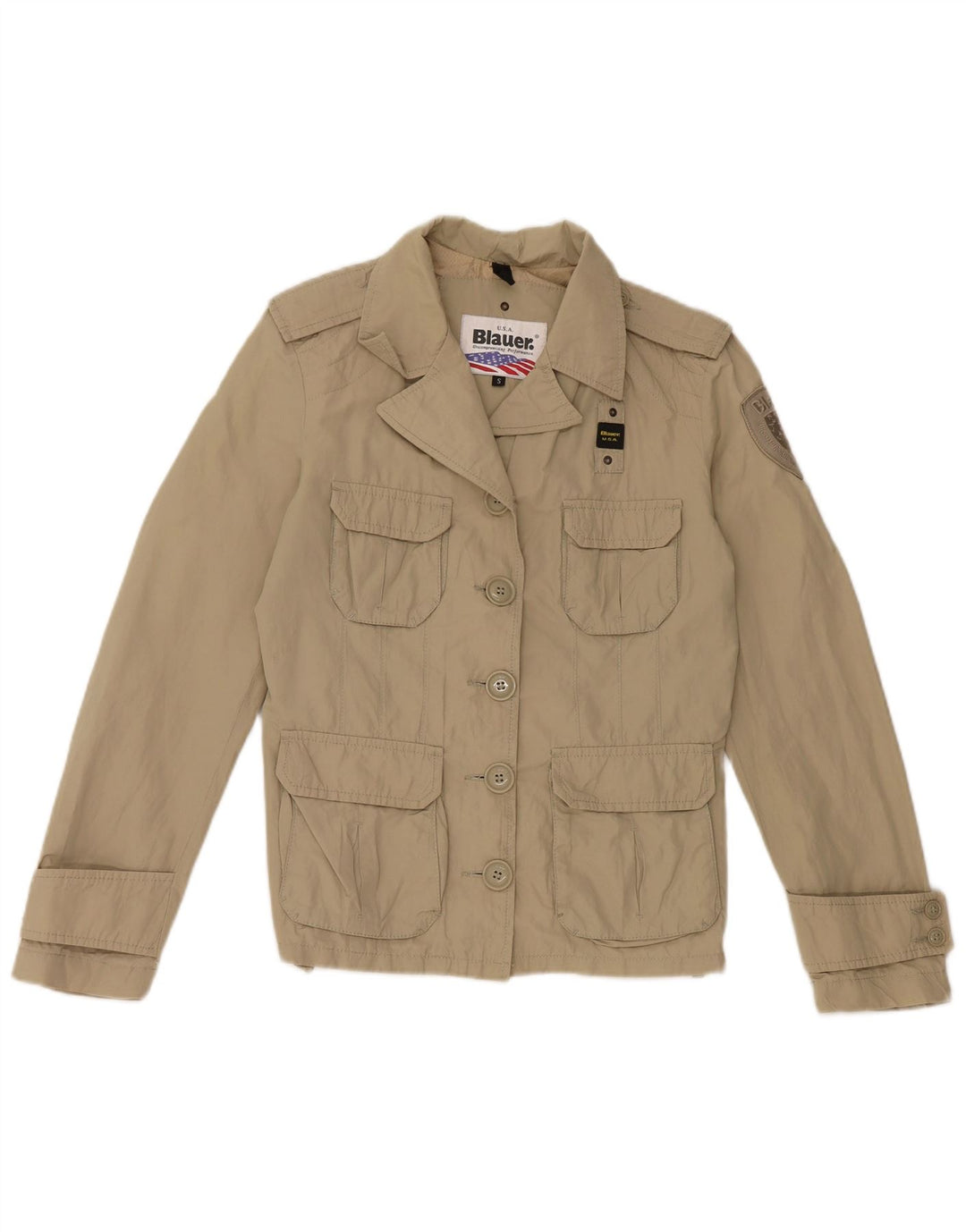 Blauer Military Jacket til kvinder UK 10 Small Khaki