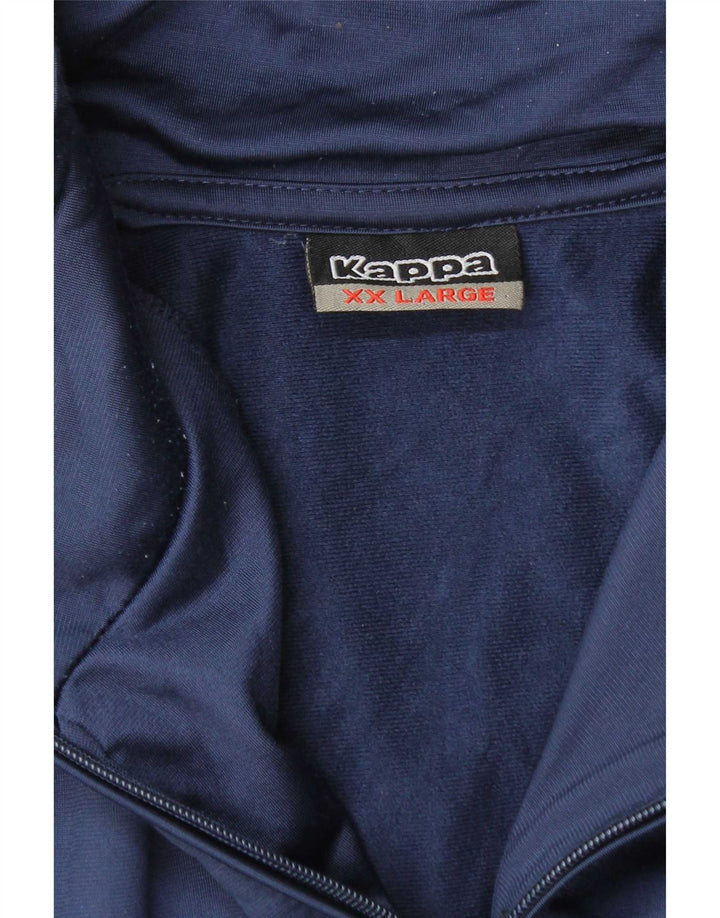 Kappa fuld træningsdragt til mænd 2XL marineblå polyester