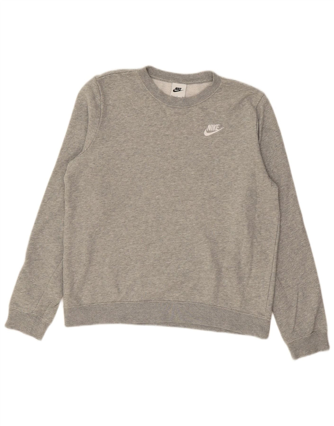 NIKE Sweatshirt til mænd, lille grå bomuld