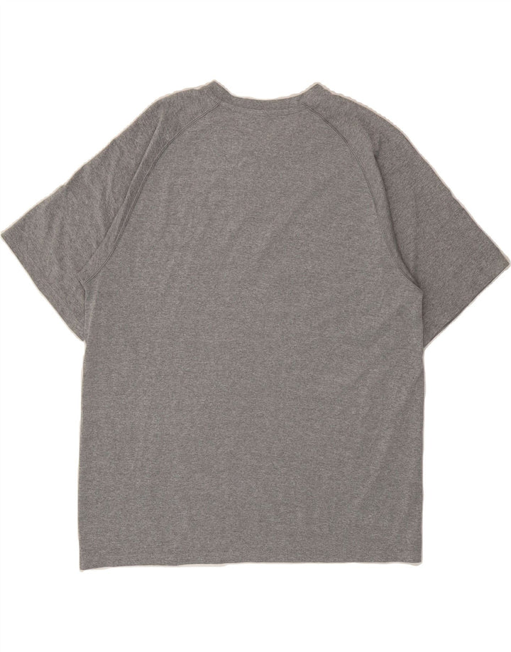 ADIDAS Mens Climalite Graphic T-Shirt Top Large Grey Polyester Vintage Adidas and Second-Hand Adidas from Messina Hembry 