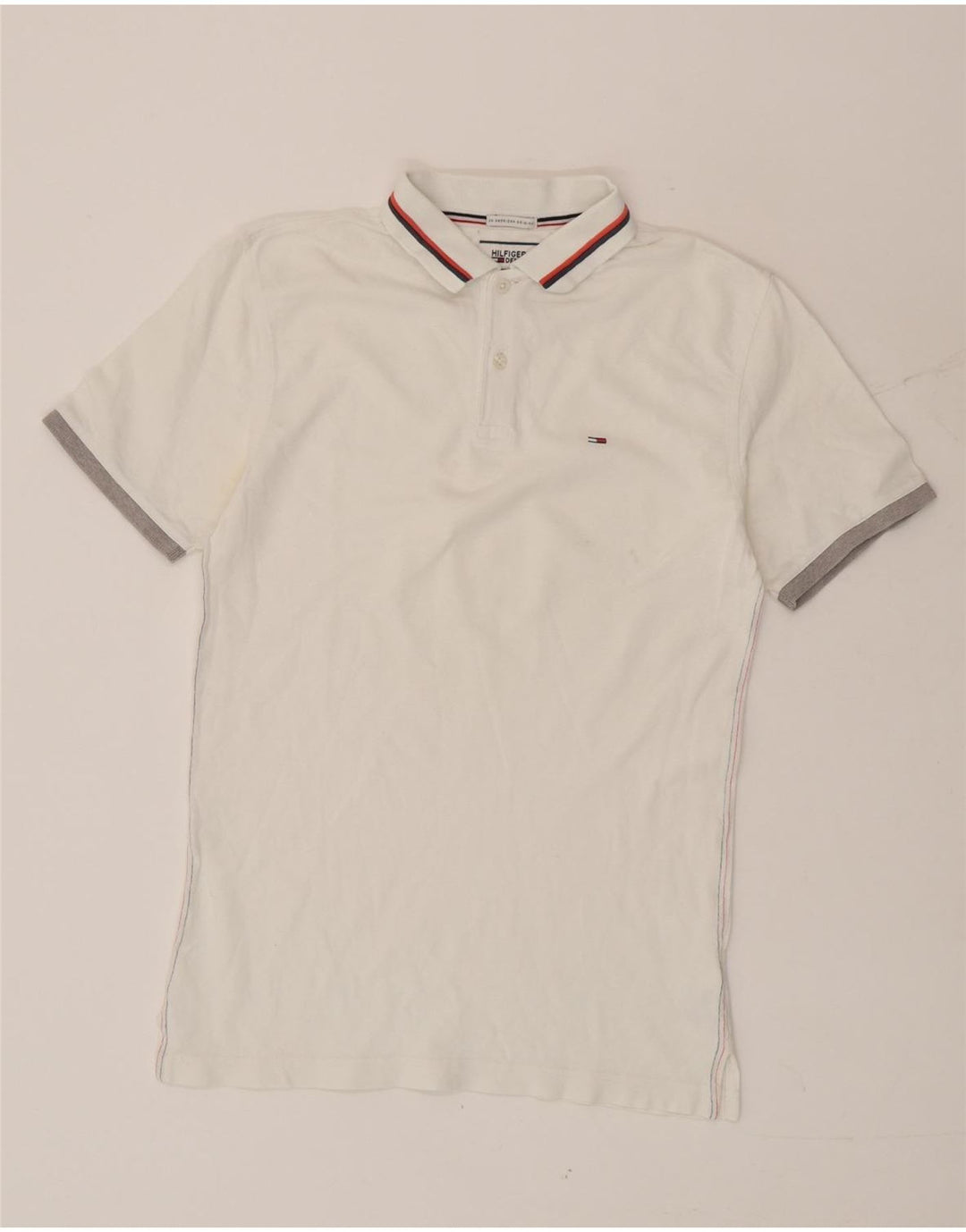 Tommy Hilfiger Herre poloshirt Lille hvid bomuld