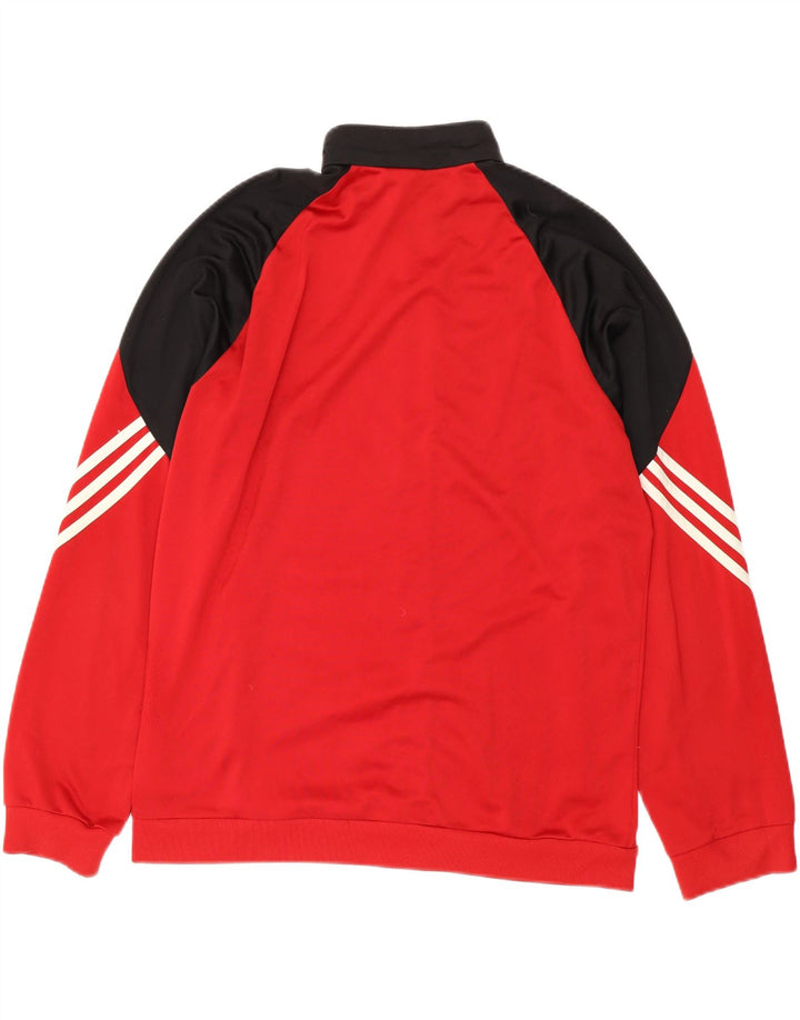 Adidas Træningsdragt til mænd Topjakke Medium Rød Colourblock Polyester