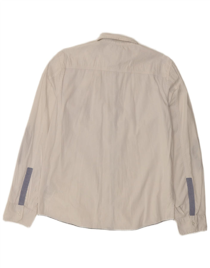 Guess Womens Shirt UK 16 Large White Bomuld