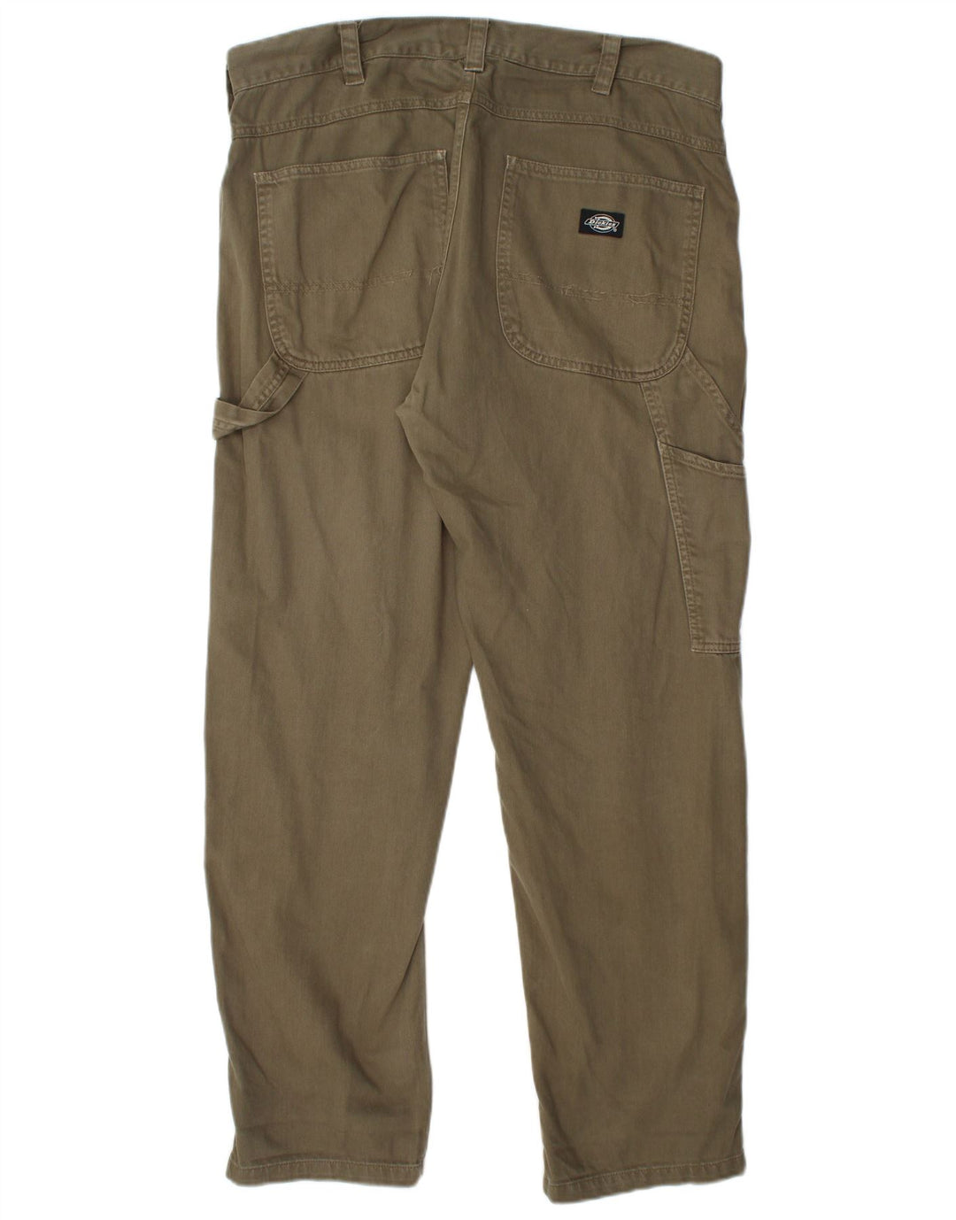DICKIES Straight Cargo bukser til mænd W34 L32 Khaki Bomuld