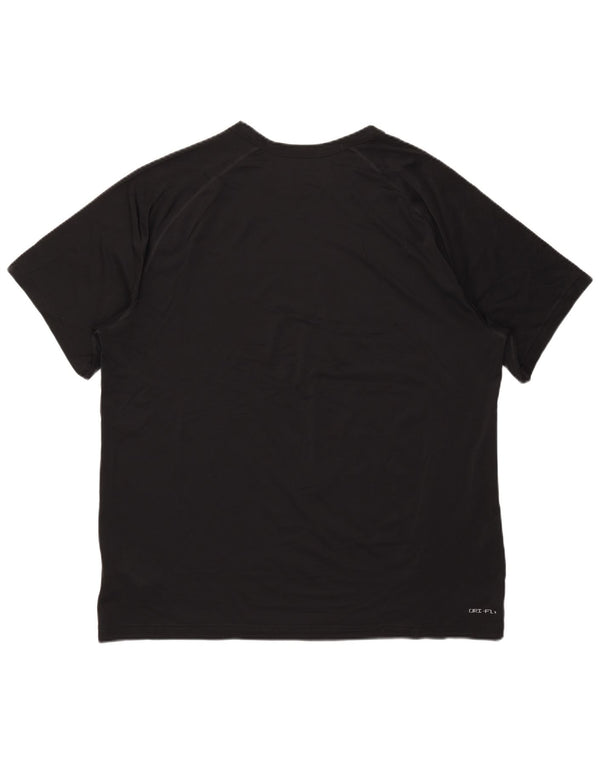 Nike Mens T-Shirt Top XL Black Polyester