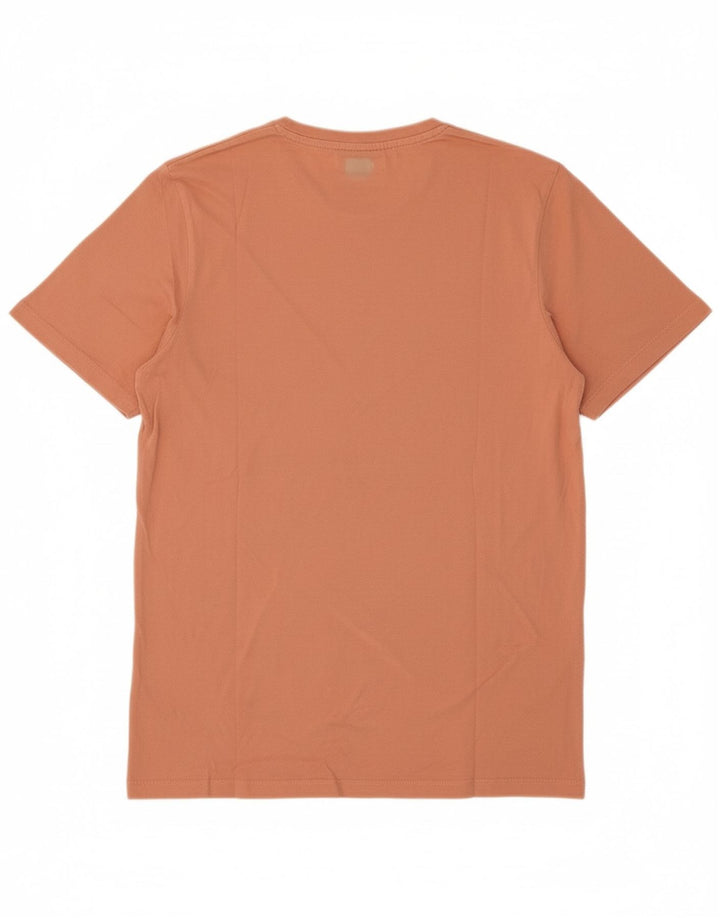 JACK & JONES Mens Graphic T-Shirt Top Medium Pink Cotton