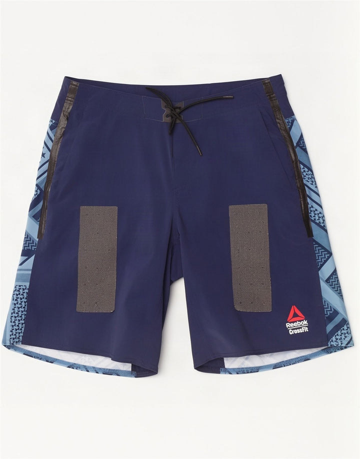 Reebok Herre Cross Fit Grafiske svømmeshorts Medium Blue Geometric