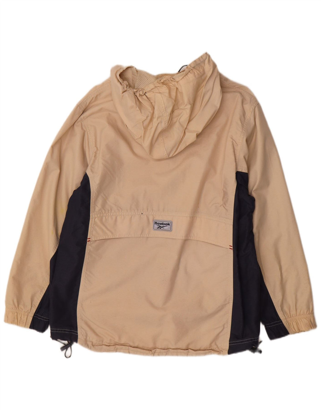 Reebok Dame Pullover Hætte Regnjakke UK 12 Medium Beige Colourblock
