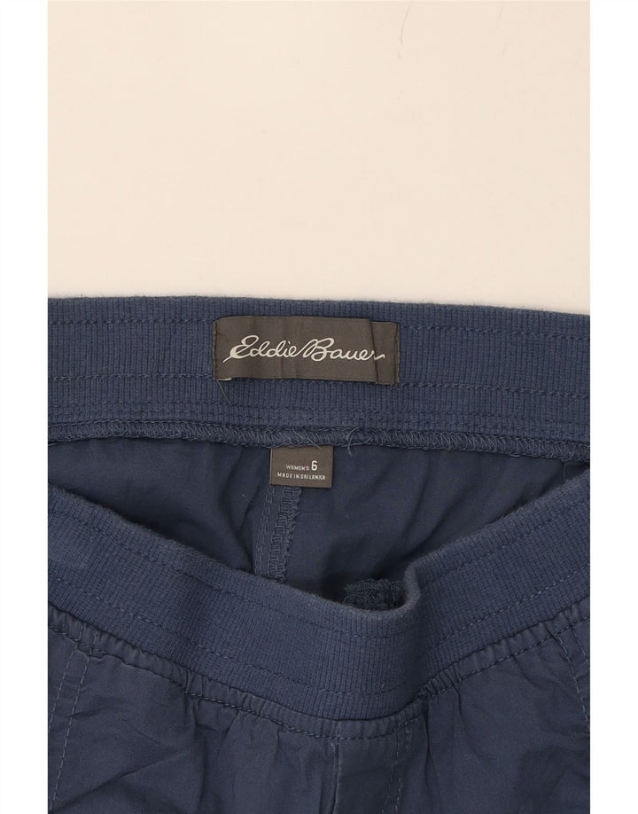 EDDIE BAUER Womens Joggers Cargo Trousers US 6 Medium W30 L28 Navy Blue Vintage Eddie Bauer and Second-Hand Eddie Bauer from Messina Hembry 