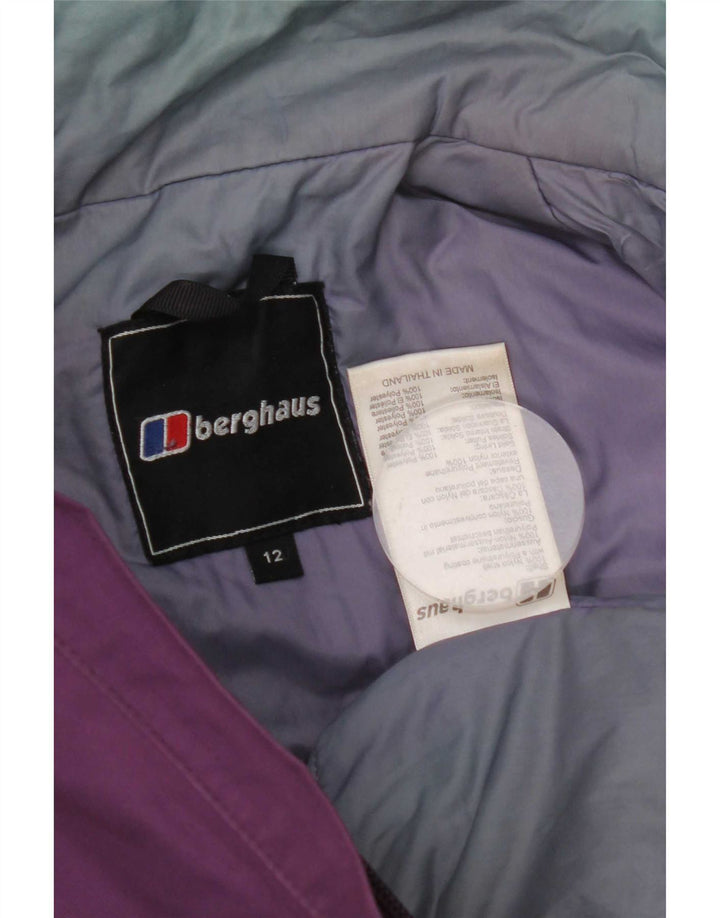 Berghaus Vindjakke med hætte til kvinder UK 12 Medium Lilla Nylon