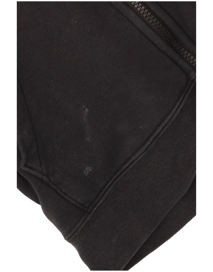 NIKE Oversized hættetrøje med lynlås til kvinder UK 6 XS Sort bomuld