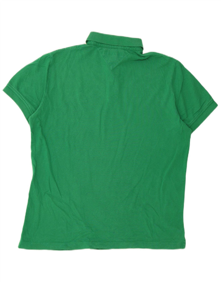 TOMMY HILFIGER Herre Custom Fit Polo Shirt Medium Green