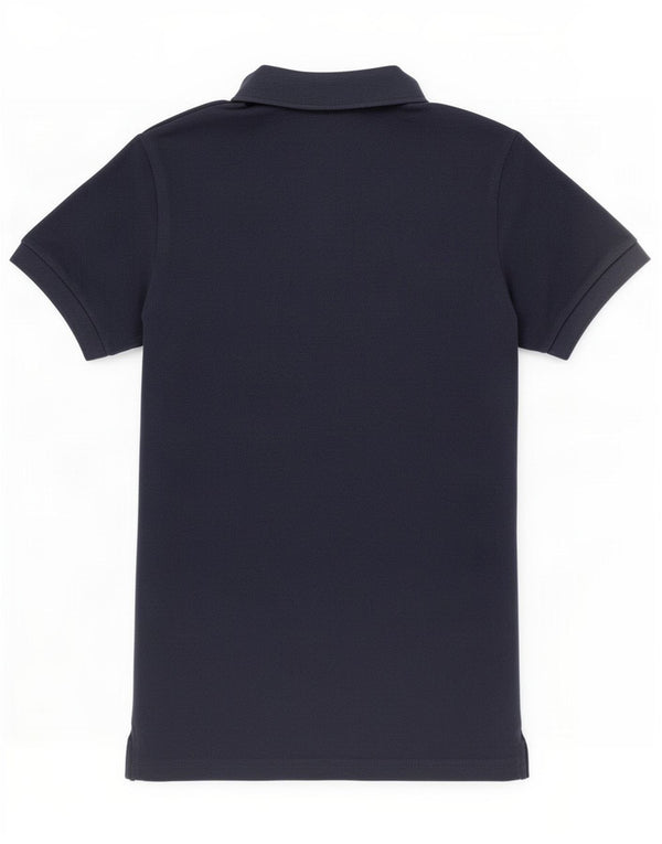 Lacoste Dame Polo Shirt EU 34 Small Navy Blue Cotton