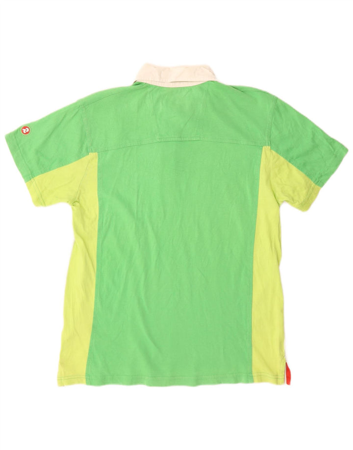INVICTA Poloshirt til mænd Medium Grøn Colourblock Bomuld