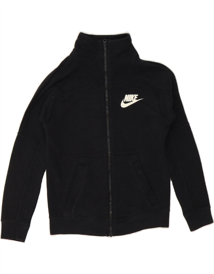 NIKE Boys Tracksuit Top Jacket 10-11 Years Medium Black Cotton Vintage Nike and Second-Hand Nike from Messina Hembry 