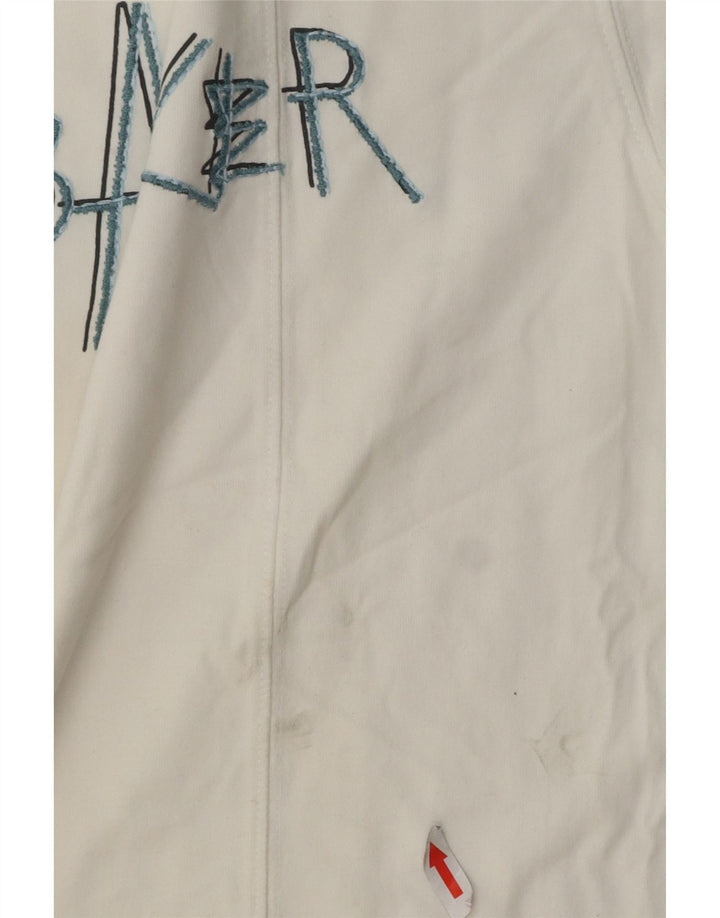 Ted Baker Herre Grafisk T-Shirt Top Størrelse 5 XL Hvid Bomuld