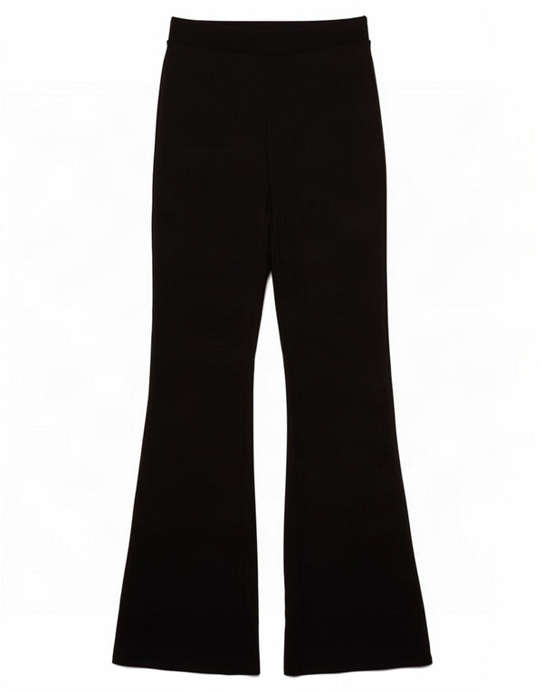 Zara Womens Flare træningsdragt Bukser UK 12 Medium Black Polyester