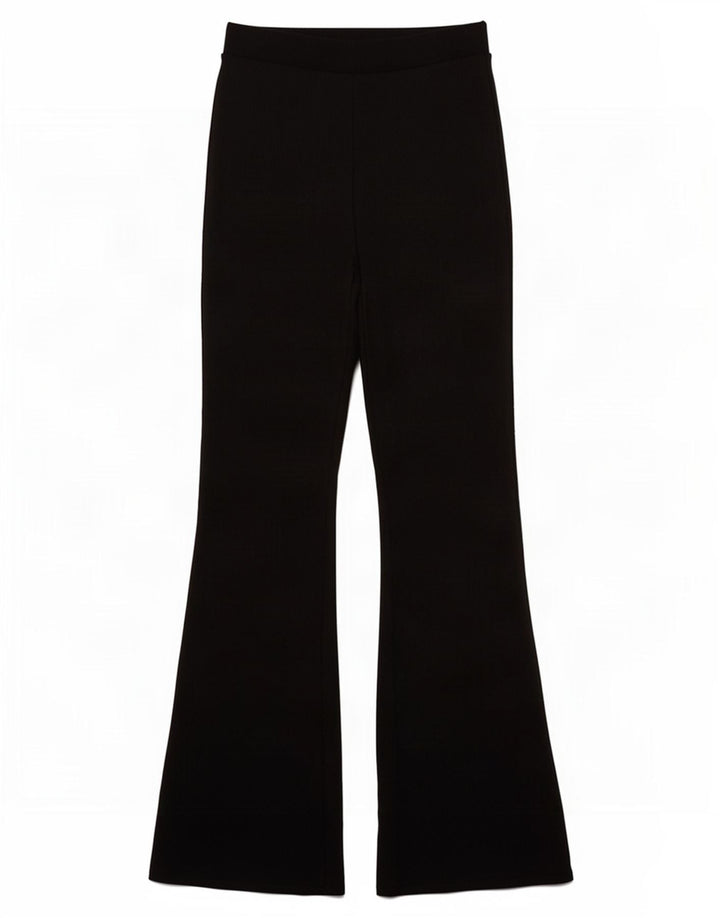 Zara Womens Flare træningsdragt Bukser UK 12 Medium Black Polyester
