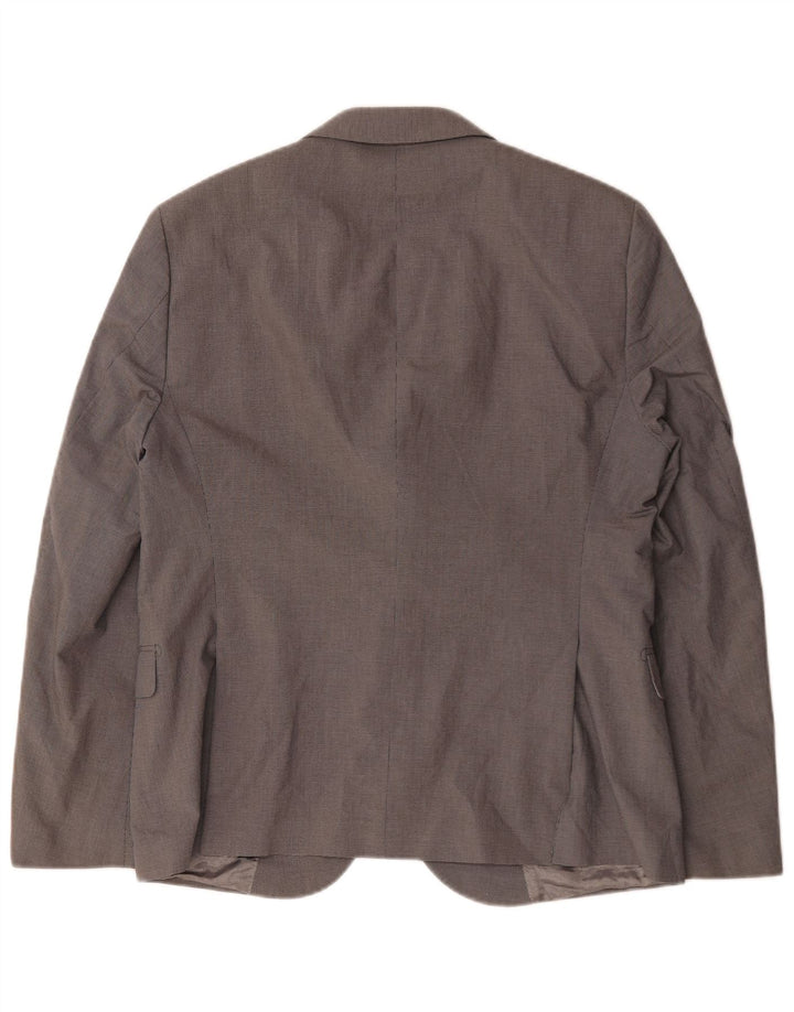 Daniele Alessandrini Herre 2-knaps blazerjakke IT 52 XL Grå Houndstooth